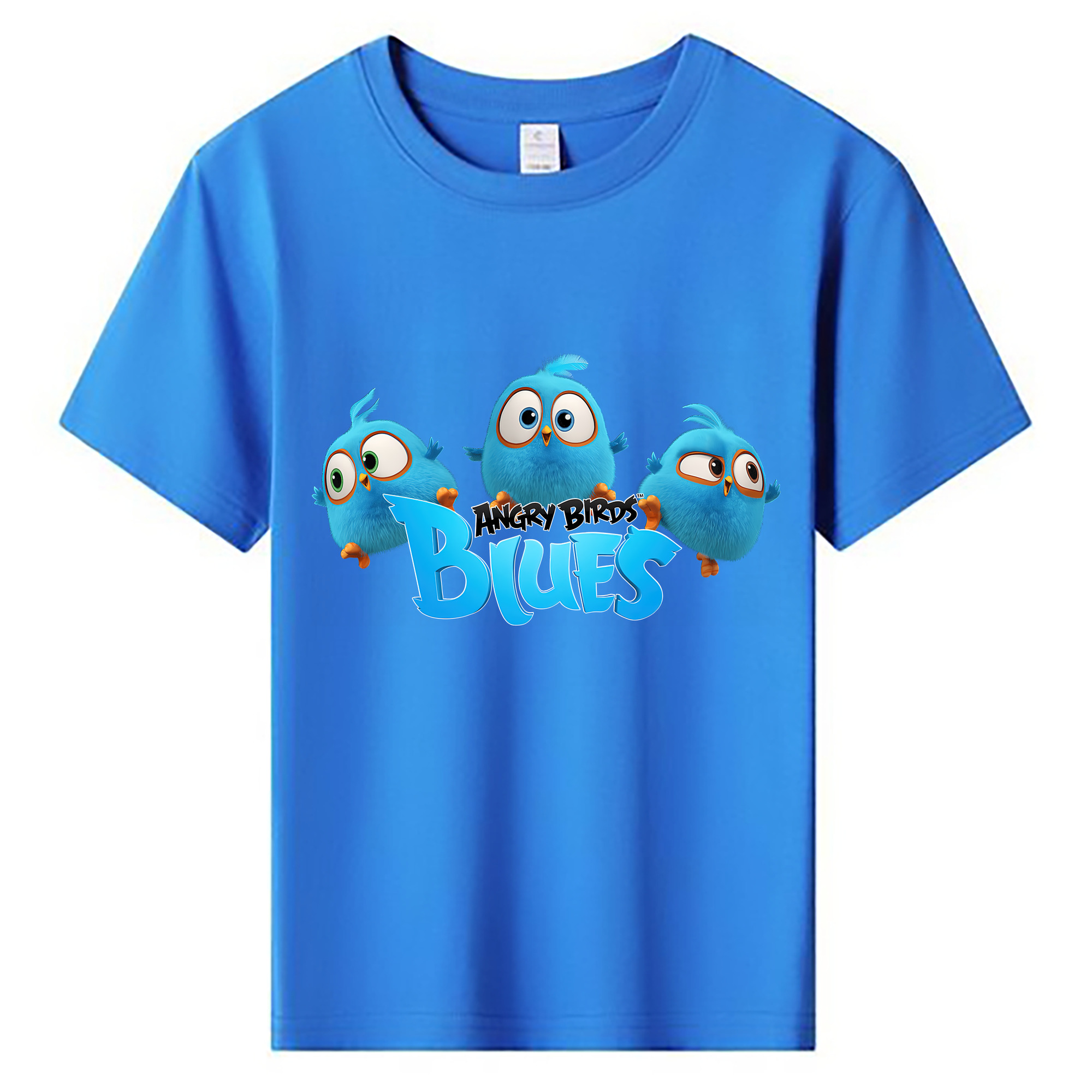 （画像用） Angry Birds アングリーバード 綿100％キッズTシャツ（フロントプリント）